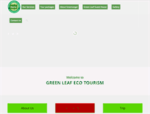 Tablet Screenshot of greenleafeco-tourism.com